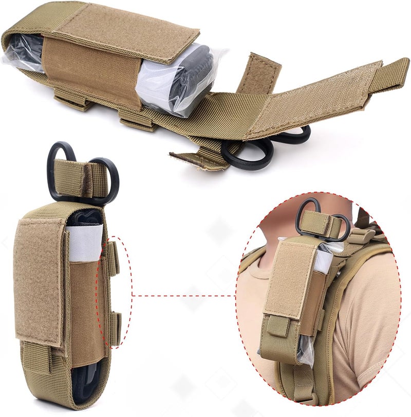 TRIWONDER Tactical Phone Pouch Molle, Smartphone Holster Bag EDC Utility Cellphone Lock Card Holder Organizer Fit for Waist Belt Case - Image 5